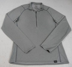 Patagonia Pullover Mens M Gray Capilene 2 Polartec Lightweight 1/2 Zip Baselayer