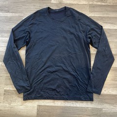 Lululemon Long Sleeve T Shirt Men’s Navy Blue Performance Size L