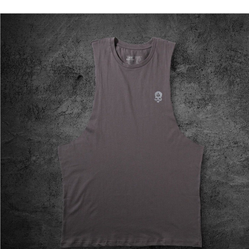 ZERO FOXTROT GYM TANK- charcoal gallery
