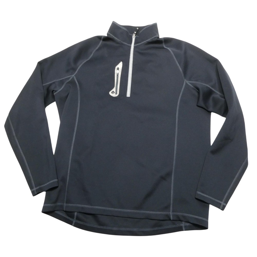 Sunice Pullover Mens 2XL Black 1/4 Zip Bearpath Golf Course Stretch Long Sleeve