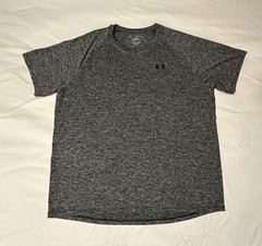 Under Armour HeatGear Tech Tee Men’s 2XL Loose Gray Moisture-Wicking T-Shirt
