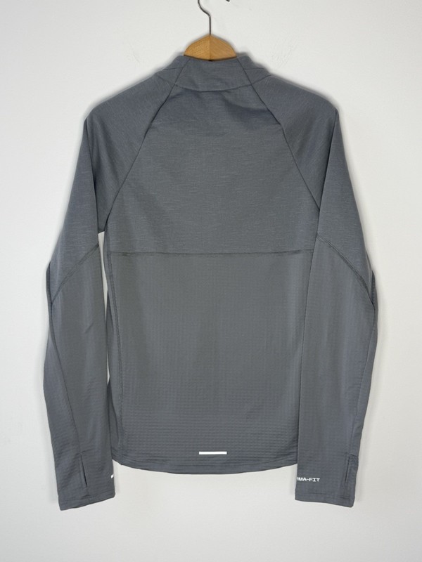 Nike Sweater Mens Small Gray Running Pullover 1/2 Zip Therma-Fit Element Repel gallery