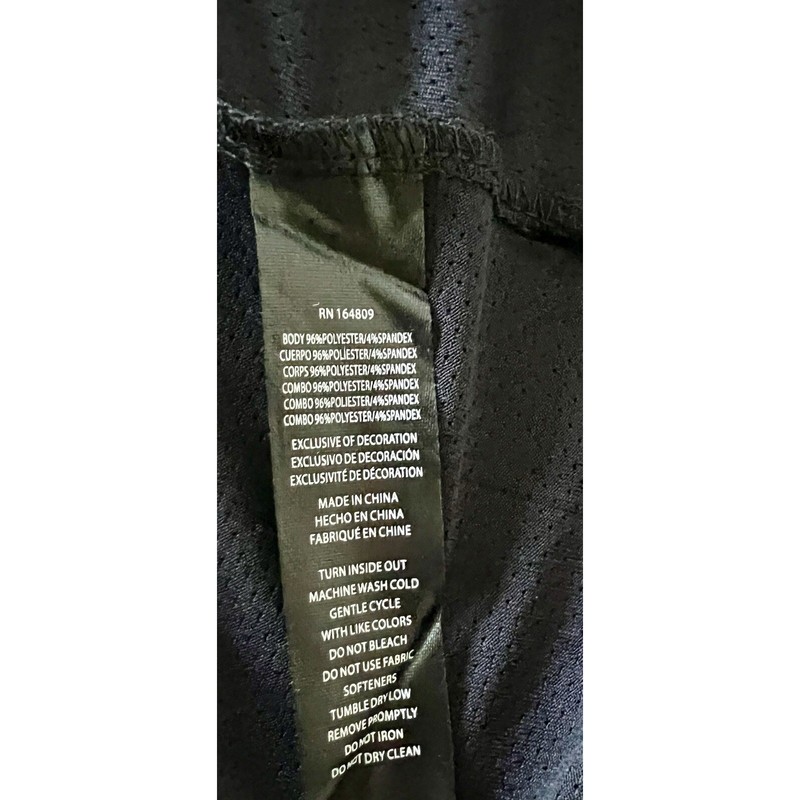 Eddie Bauer Motion Mens Black Active T-Shirt Medium Reflective Zip Pocket Mesh gallery
