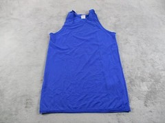 Vintage Empire Runners Jersey Blue Mens L Nylon Mesh Blank USA Light 80s NEW