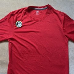 Athletic Works DriWorks Men’s Red Crew Neck Moisture-Wicking T-Shirt S 34-36