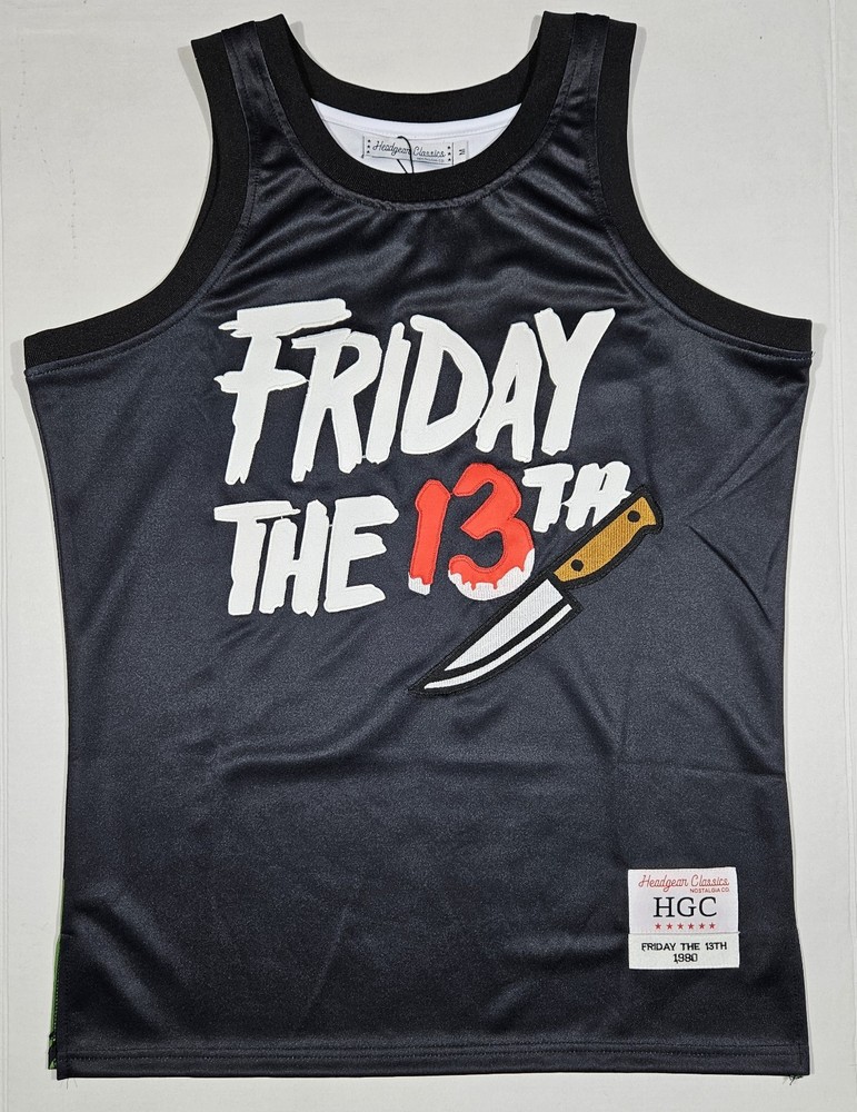 Headgear Classics Jason Voorhees Friday The 13th Basketball Jersey Medium NWT