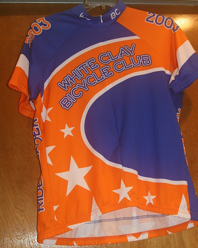 VTG Revi Cycling Jersey Adult EXTRA LARGE Orange White Clay 2003 gallery