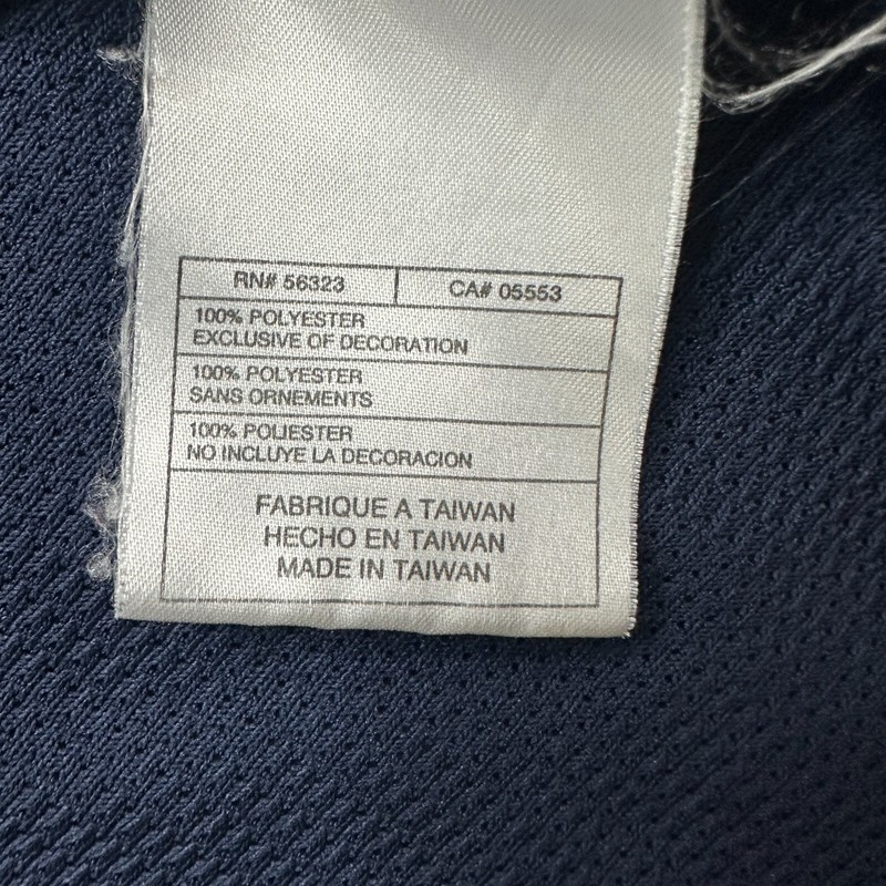 Nike Court Tennis Shirt Men XL Blue White Crew Performance Short Sleeve Mesh gallery