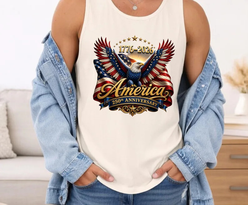 USA America Patriotic Eagle Flag Tank Top gallery