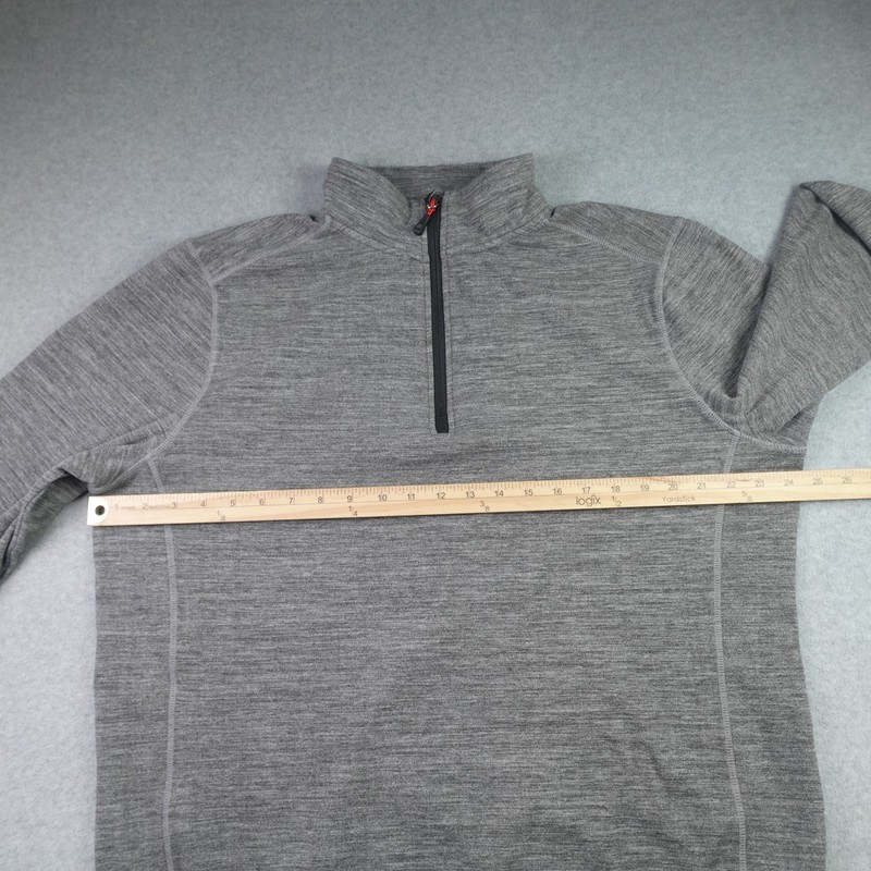 Avalanche Pullover Mens Large Gray Athletic 1/4 Zip Hiking Activewear gallery