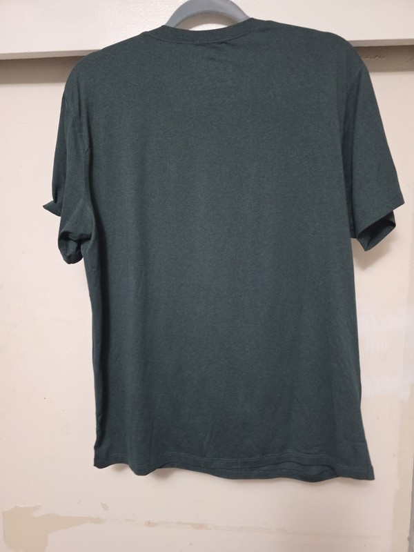 Marine Layer Weekend Sport Performance Lightweight Heather Green Shirt Medium gallery