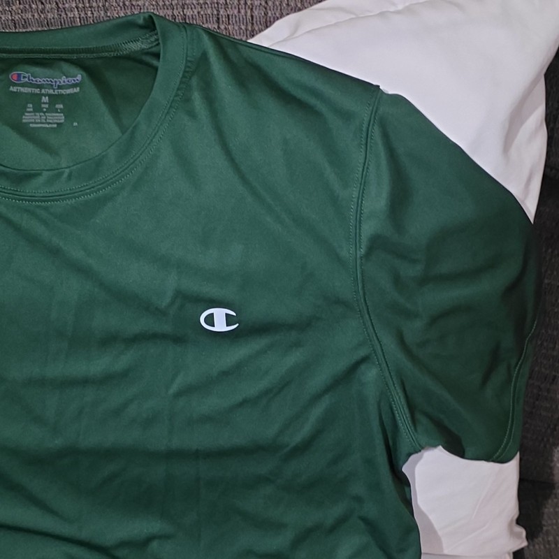 Champion Authentic Athleticwear Men's Green Short Sleeve Crew Neck T-Shirt M gallery