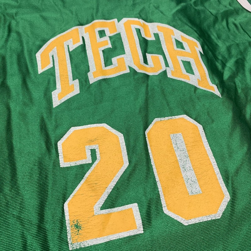 Vintage 90s Sports Belle Basketball Tech School Jersey Size Medium # 20 Made USA gallery