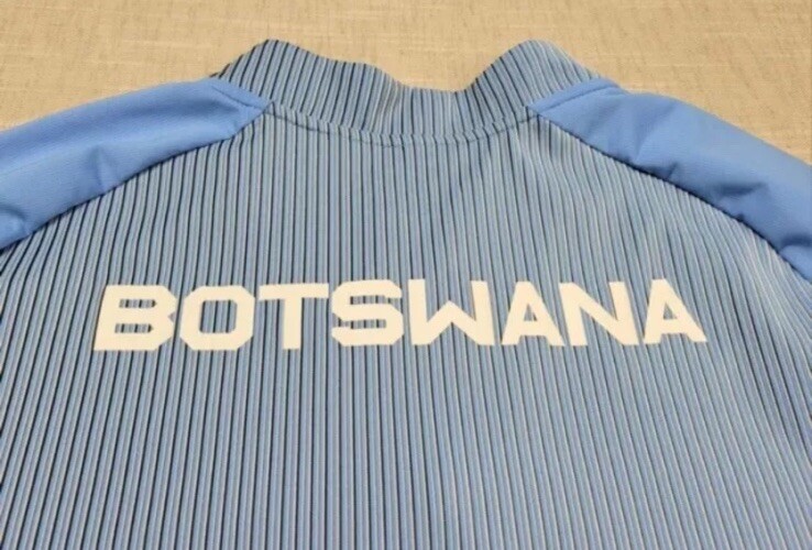Size Medium Nike Pro Elite Botswana Long Sleeve 1/4 Zip Men’s Blue White Track gallery