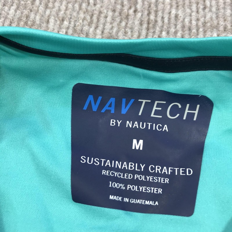 Nautica Shirt Mens Medium Blue Long Sleeve NAVTECH Nautica 83 Graphic Top gallery