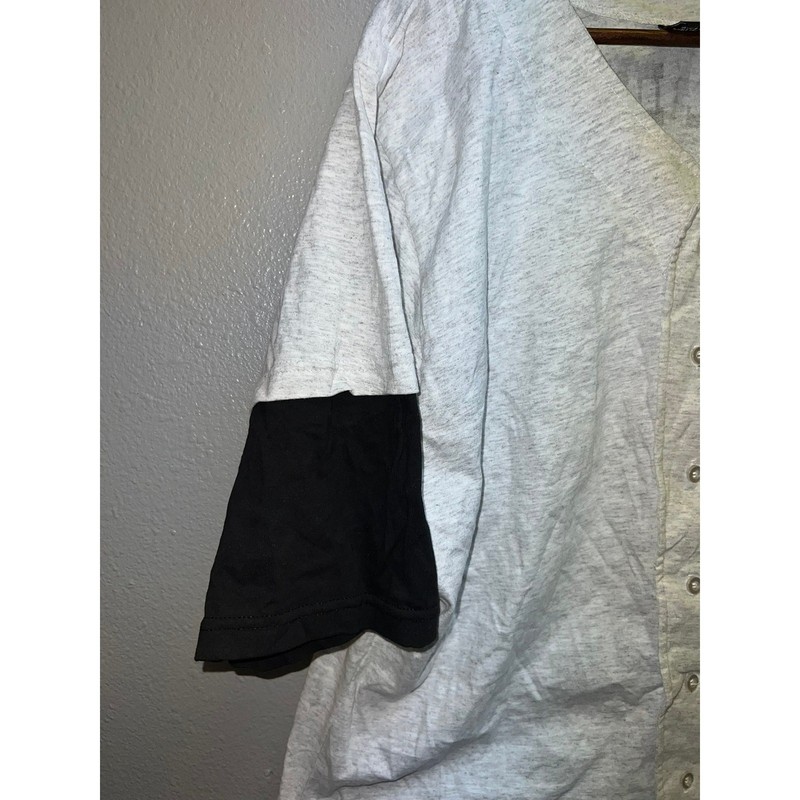 Vintage Cotton Jersey Scheibel Dry Wall Gray baseball Style Top Large 90s gallery