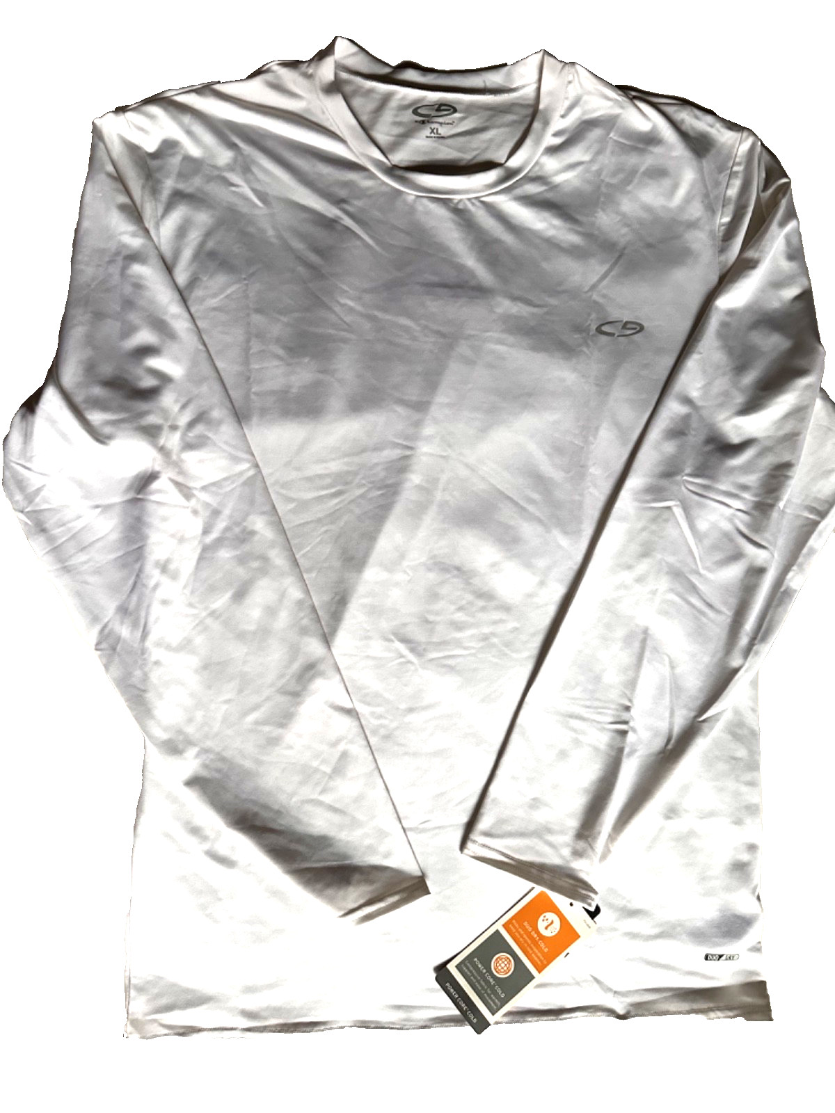 Champion Men's XL Sport Power Core Duo Dry Training Shirt White Wicking NEW gallery