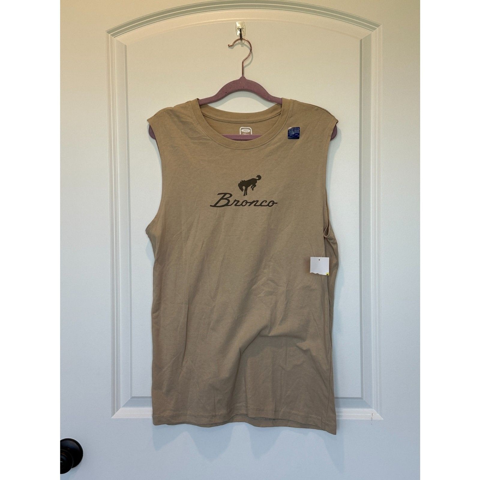 NWT Ford Bronco Tan Muscle Tank Tan Size Small gallery