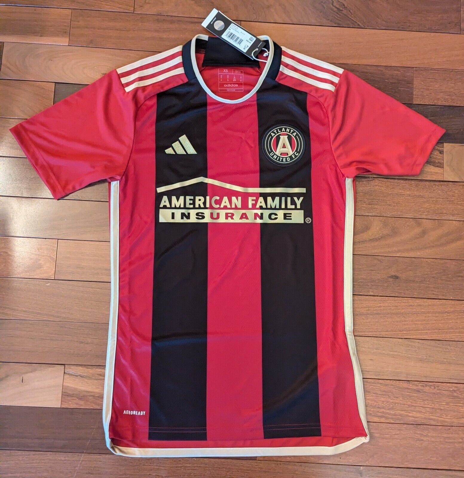 adidas 2023-24 Atlanta United FC 17s Kit. Home Jersey Black/Red Mens XS NWT gallery