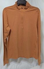 Ozark Trail Orange/Rustic Gold Performance 1/4 Zip Pullover S (34/36)