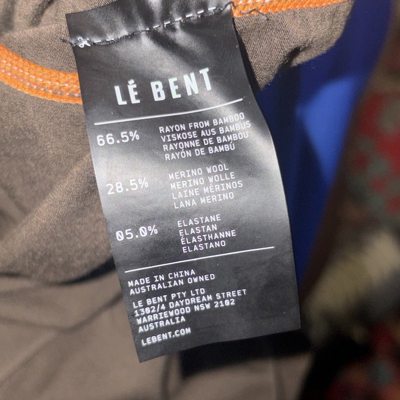 Le Bent Lightweight Merino Blend Base Layer Mens XL Long Sleeve Tee Shirt Trek gallery
