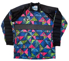 Vintage 90s Sondico Goalkeeper Jersey Mens M Colorful Padded Soccer Football GK