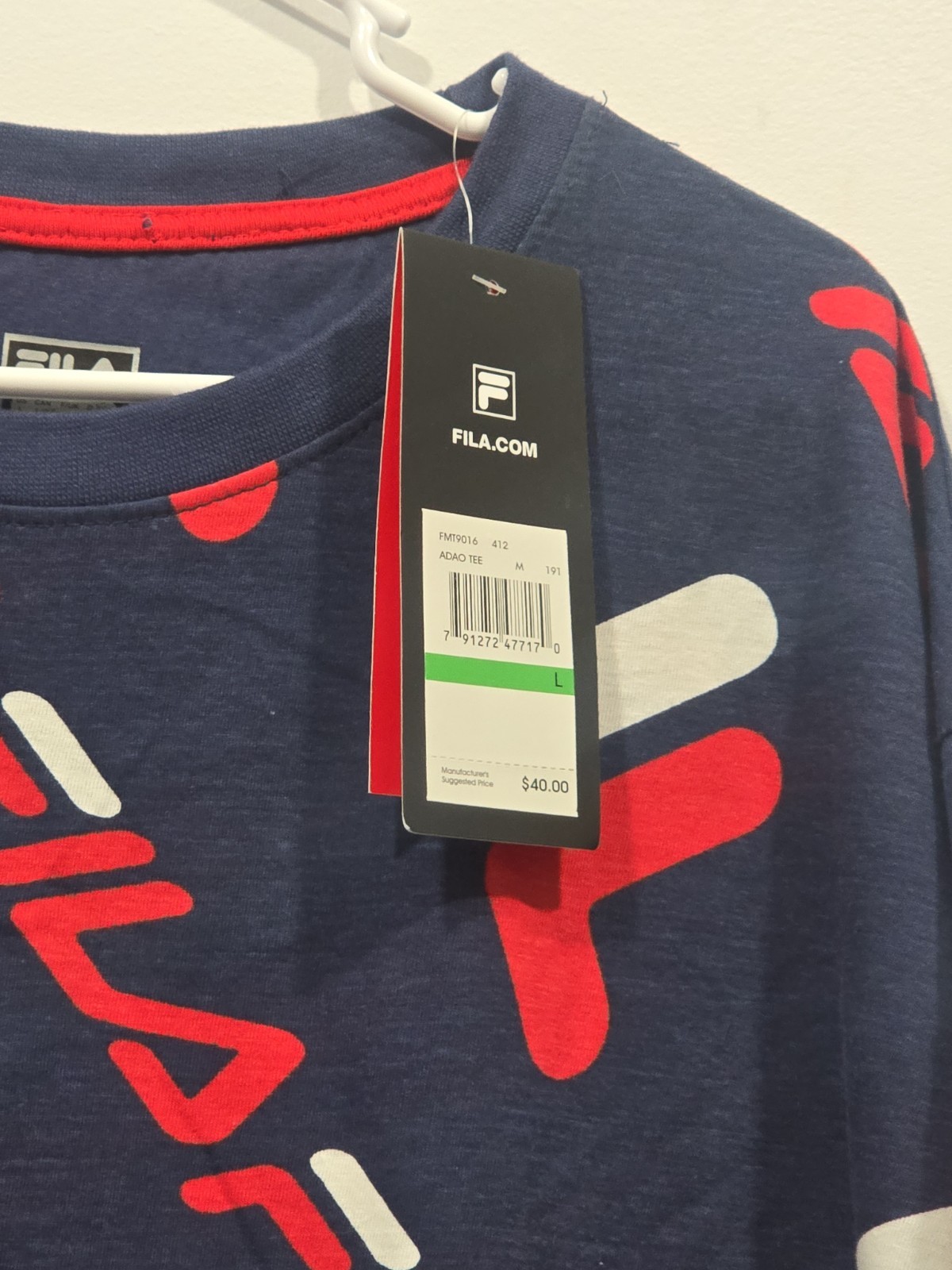 Fila Scocer Shirt Mens XL All Over Print Training gallery