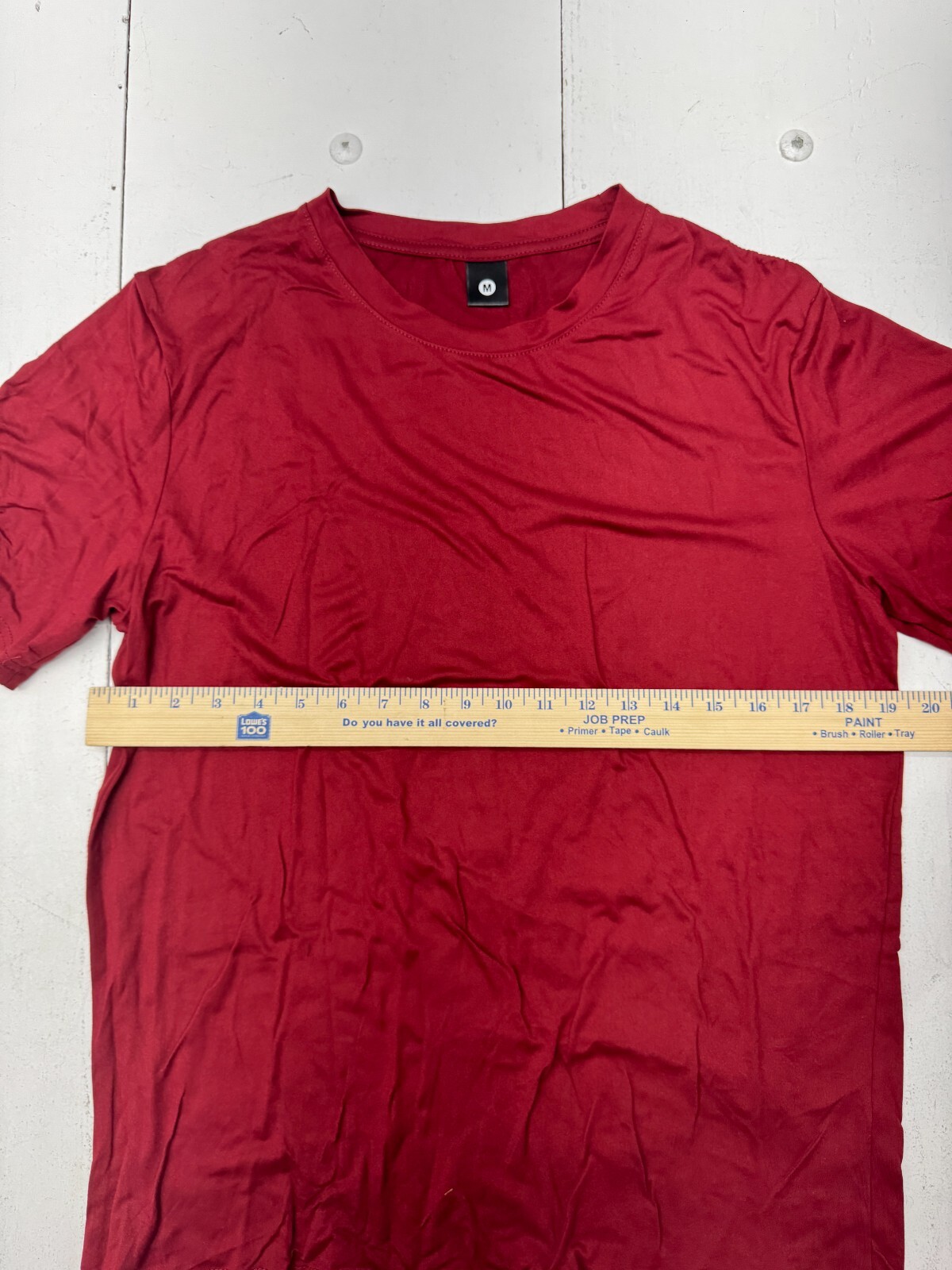 Shein Black And Red Athletic Short Sleeve Shirts Mens Size Medium gallery