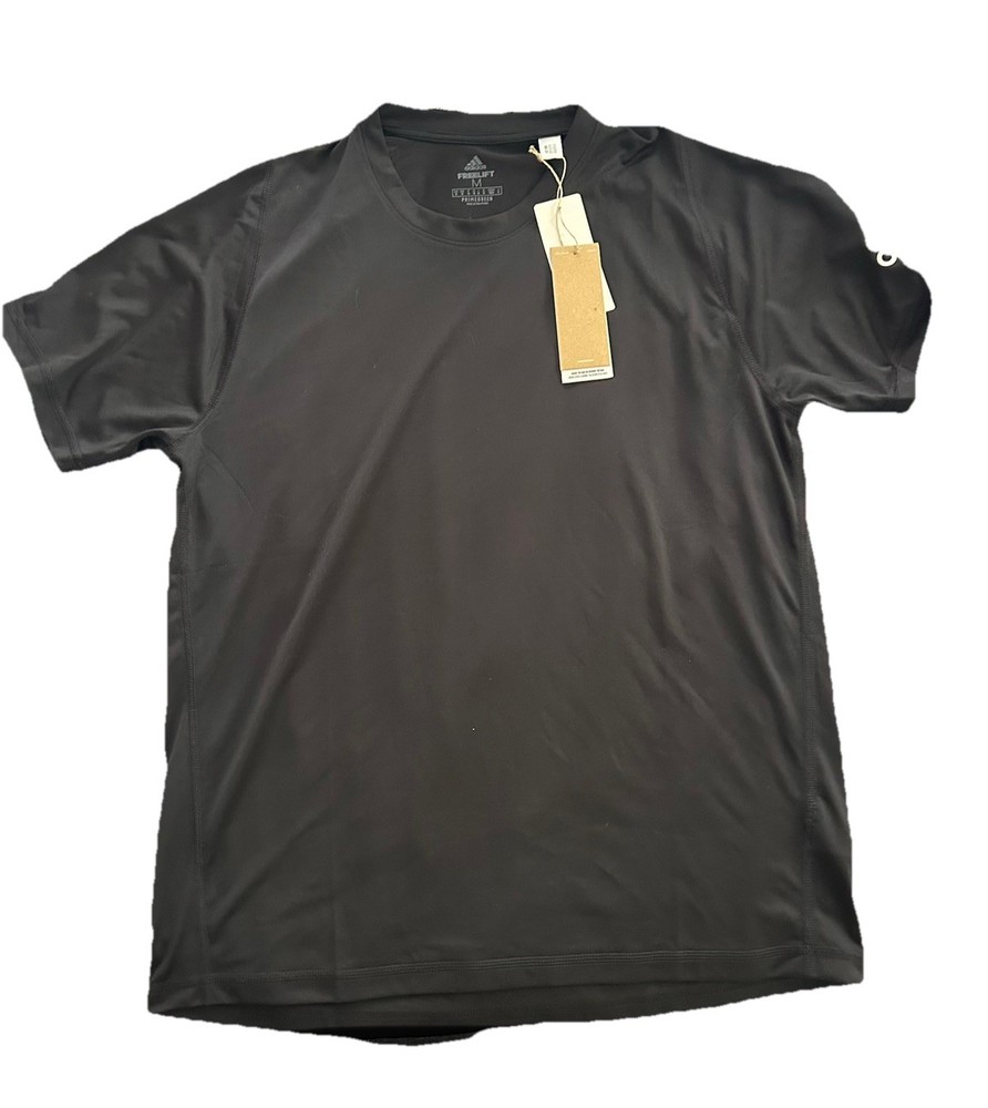 adidas Men's Freelift Black Short Sleeve, Size Medium, NWT