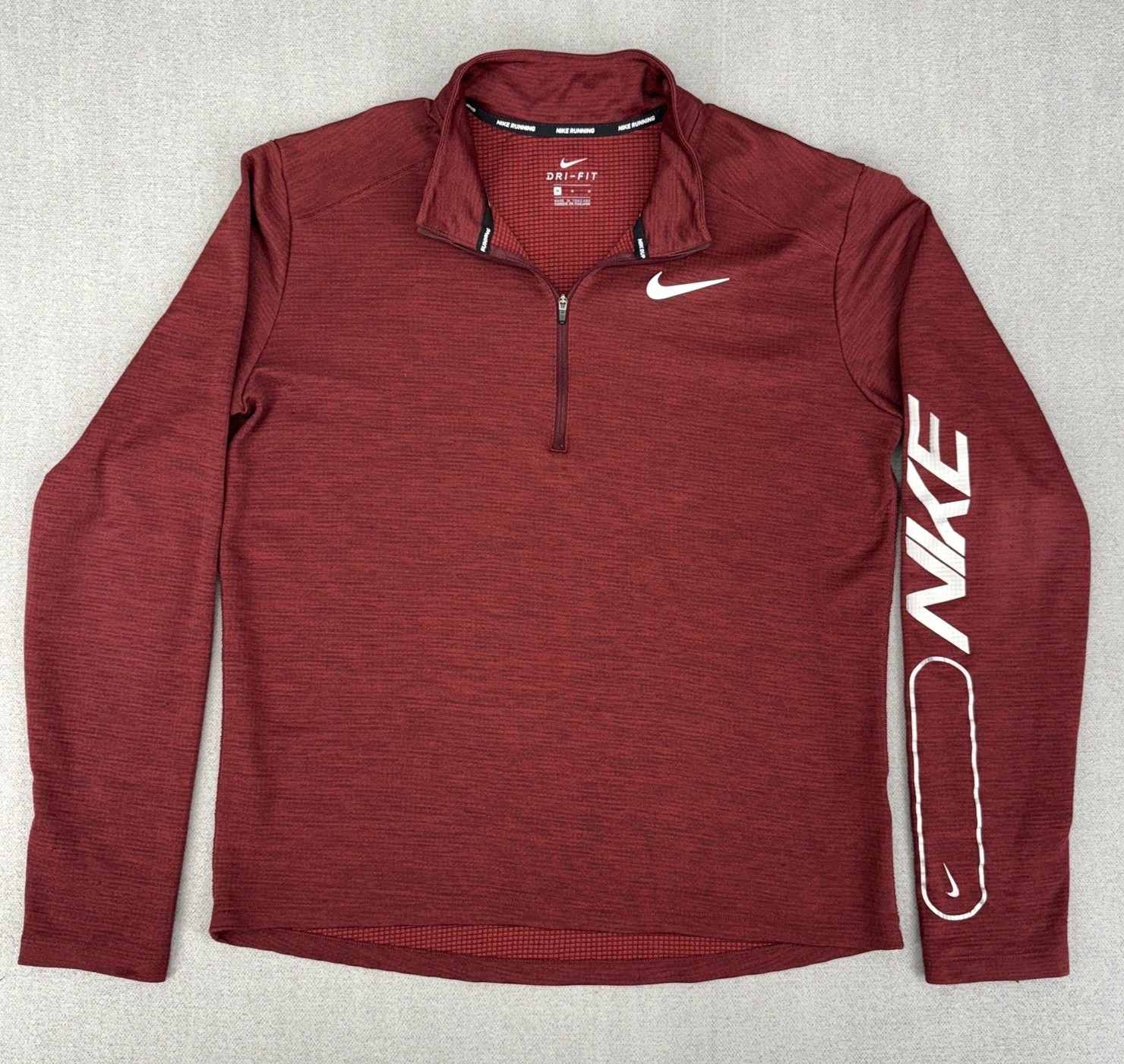 Nike Pacer Men’s M Shirt Dri Fit HHZ Flash 1/2 Zip Running Thumbholes Reflective gallery