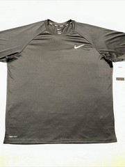 Nike DRI-FIT Swim Hydroguard XL/Black Short Sleeve Shirt #NESSA586-001