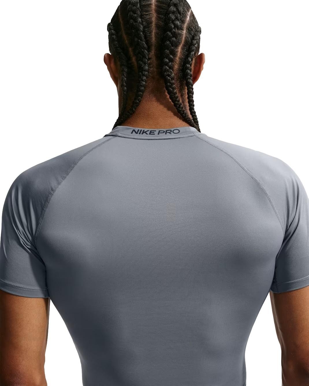 Nike Men's Pro Dri-FIT Tight Short Sleeve Fitness Top Shirt (Smoke Grey) FB7932 gallery