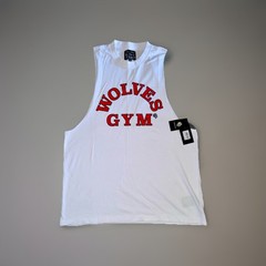 DARC SPORT WOLVES GYM RED/WHITE TANK TOP / MUSCLE T