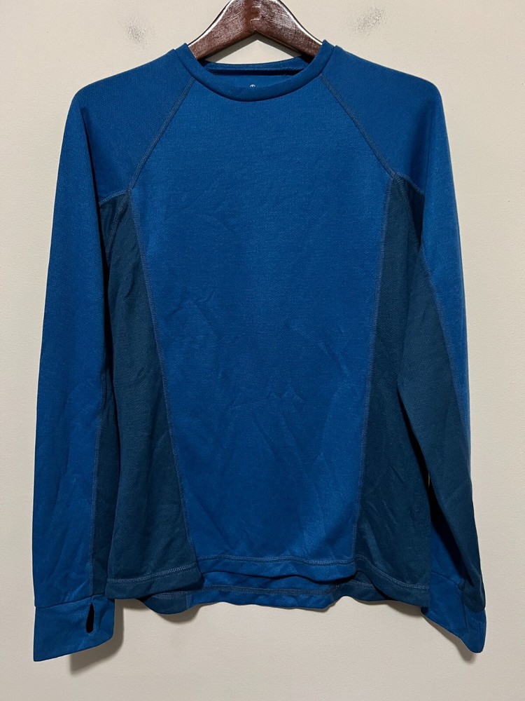 🥶 LL Bean Base Layer Light Weight Medium M Long Sleeve 🥶 Thumb Holes