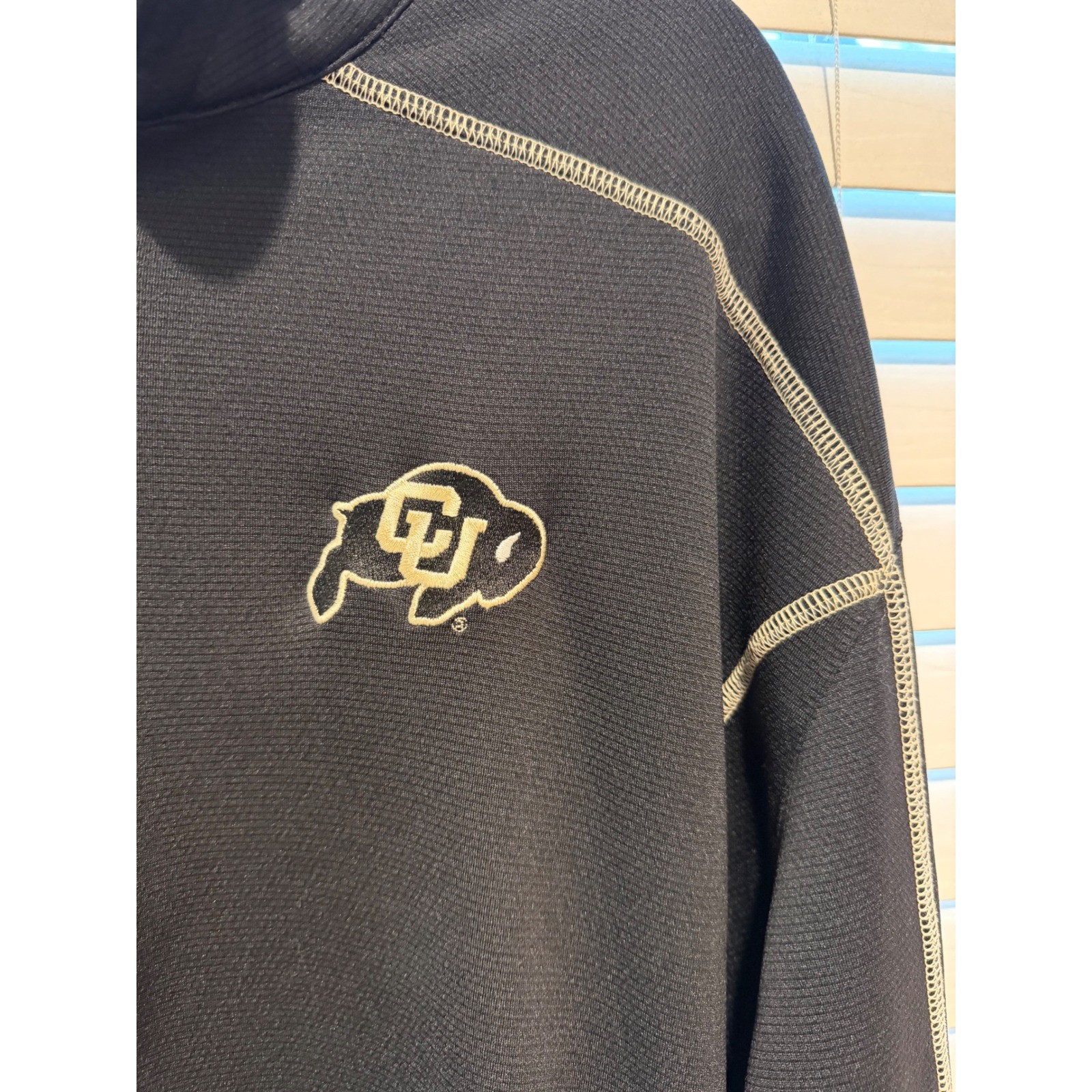 Columbia Golf Colorado Buffaloes Mens XL Black Omni-Wick Quarter Zip Pullover gallery