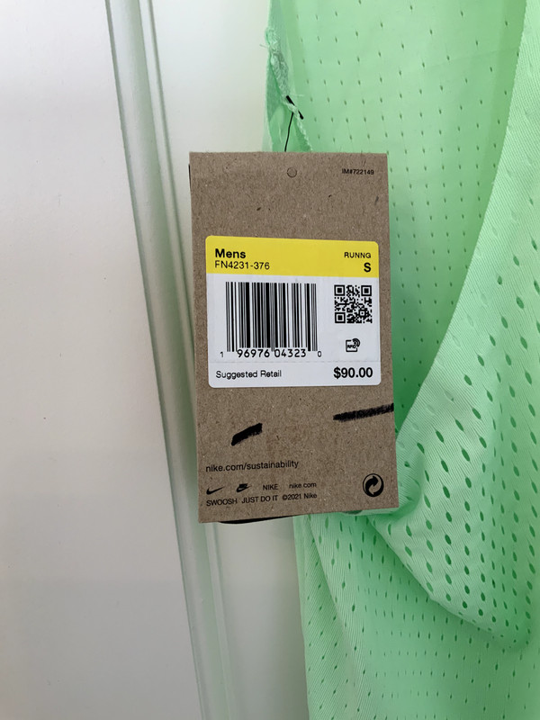 Nike AeroSwift Dri-FIT ADV Running Singlet Track Tank Vapor Green Men's Size S gallery
