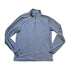Vuori Ease Performance Zip 2.0 Pullover Shirt Men’s light Blue Sz L Sample Tag