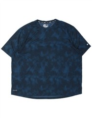 RUSSELL ATHLETIC Mens Dri-Power T-Shirt Top 3XL Navy Blue Tie Dye BV02
