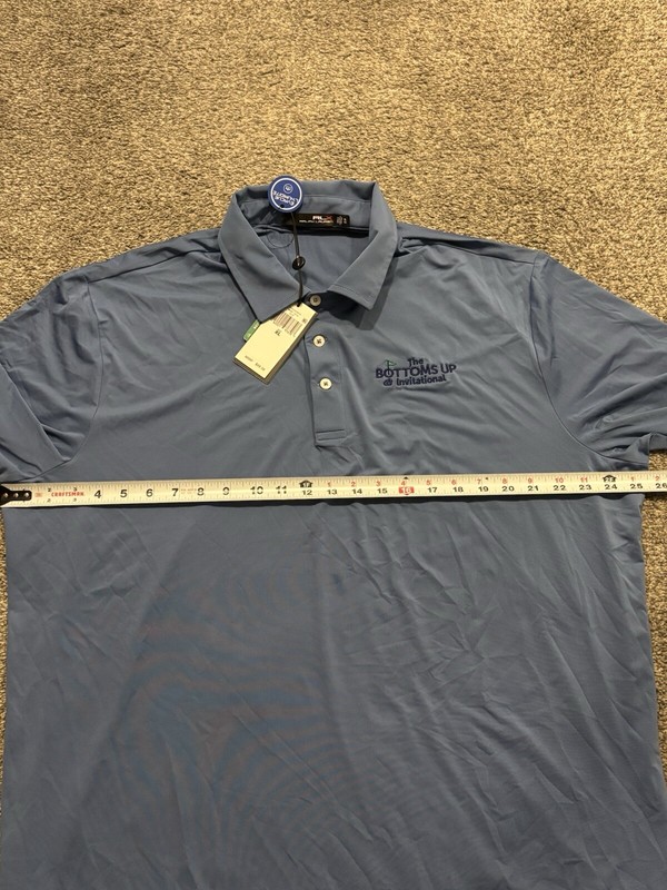 RLX Ralph Lauren Golf Polo Shirt Mens Size XL Bottoms Up Invitational *STAIN* gallery