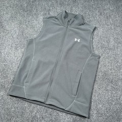 Under Armour Mens L Off Grid Loose Fit Textured Fleece Lined Full Zip Vest