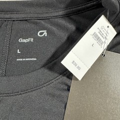 Gap Mens Activewear Performance T-Shirt Gap fit Size L Black Top