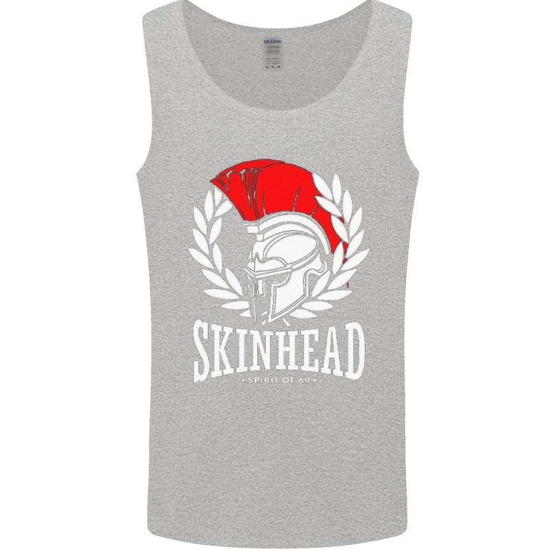 Skinhead Roman Trojan Helmet Punk Music Mens Vest Tank Top gallery