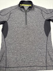SWEATSHIRT 1/4 ZIP Lululemon Surge MEN LRG Pullover Soft Jersey Graphite LM3CCKS