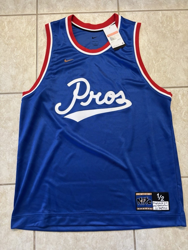 NWT NIKE DRI-FIT BASKETBALL JERSEY LIL PENNY ROYAL BLUE DA5991-480 MENS Large