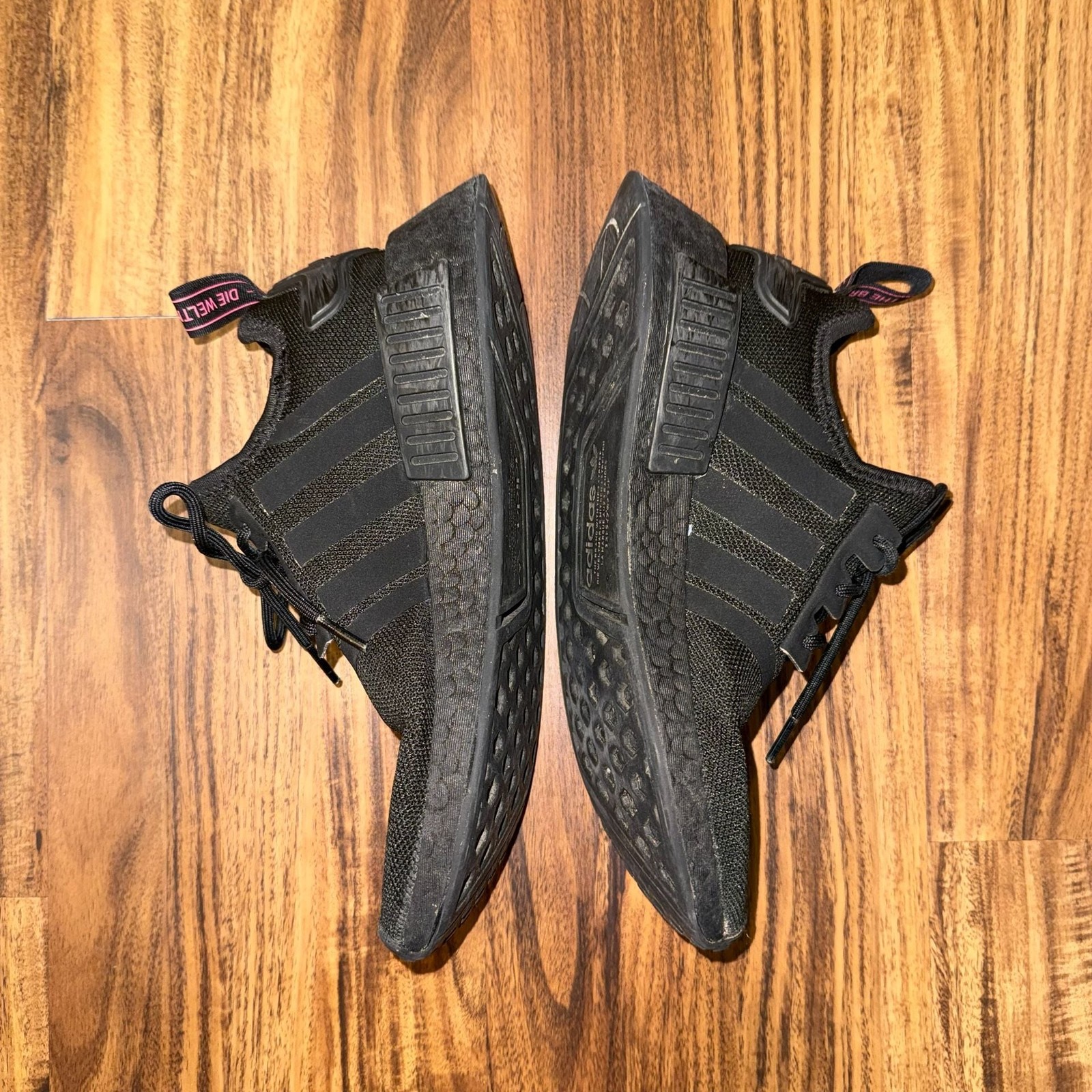 adidas NMD R1 Black Carbon Pink Sneakers gallery