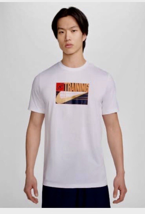 NWOT Mens Training Dri Fit St Sleeve Cross Train T-Shirt Sz S White gallery