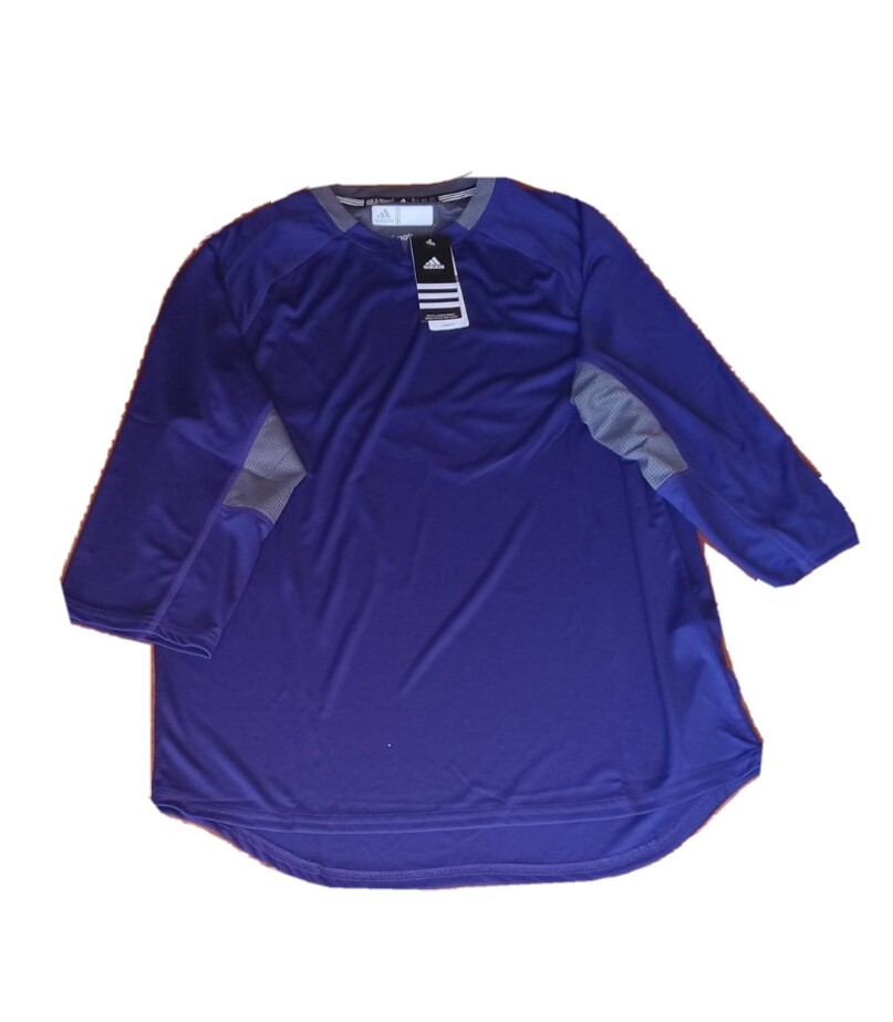 Adidas Climalite Gameday 3/4 sleeve Athletic Shirt 4882A Men’s Medium Purple gallery