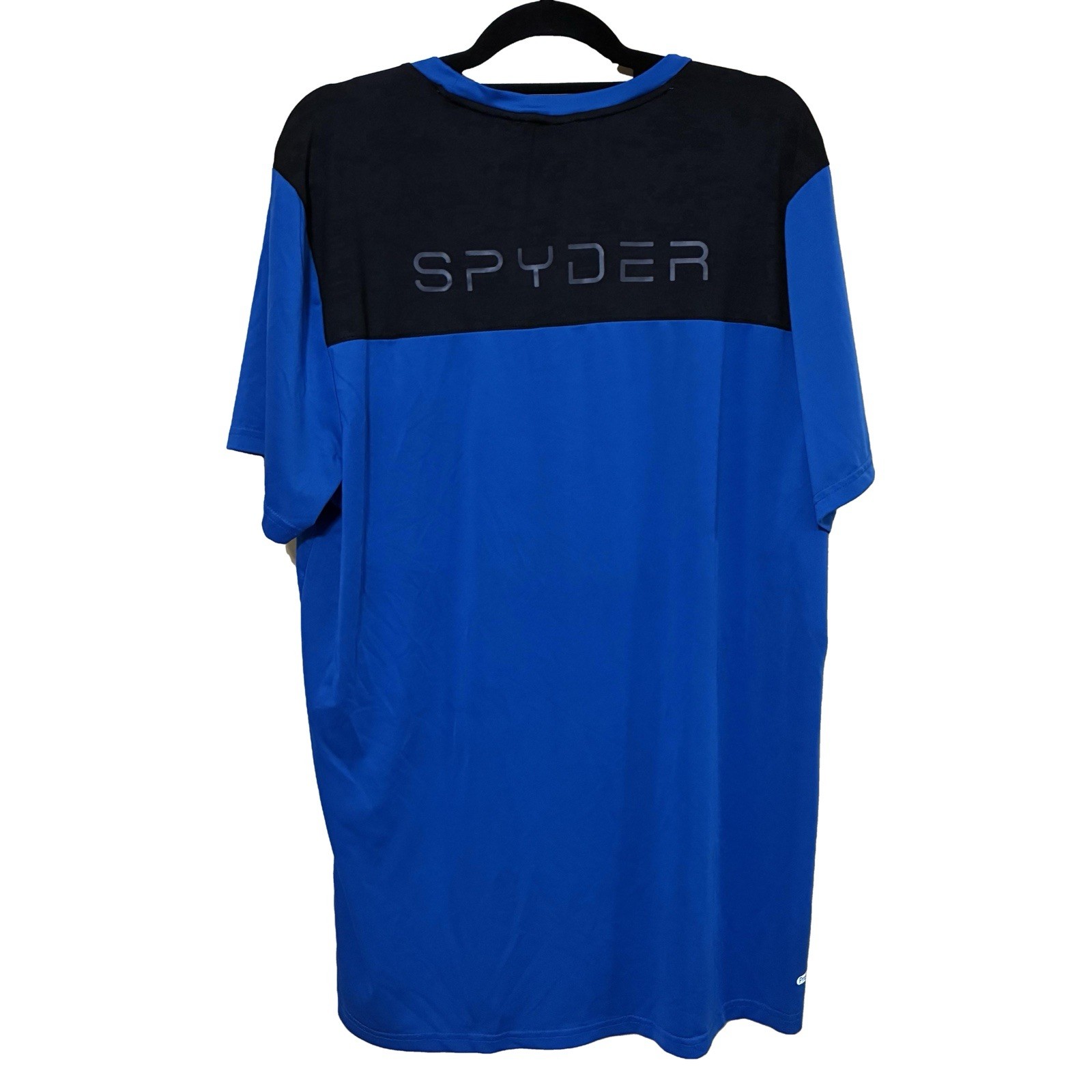 Spyder Active Set-In-Short-Sleeve Tee Men’s XL Blue Black Athletic Pullover gallery