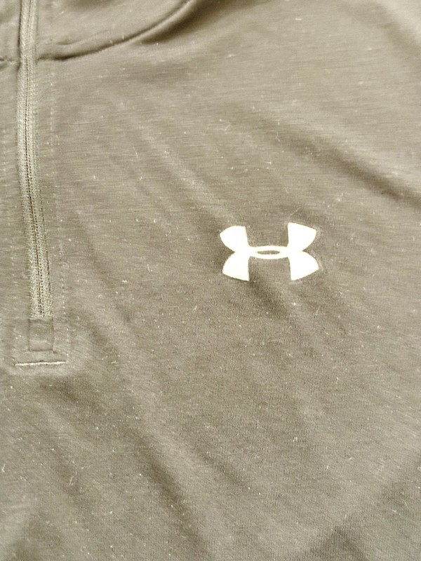 Mens Under Armour Threadborne Large Black Heatgear 1/4 Zip Pullover Long Sleeve gallery