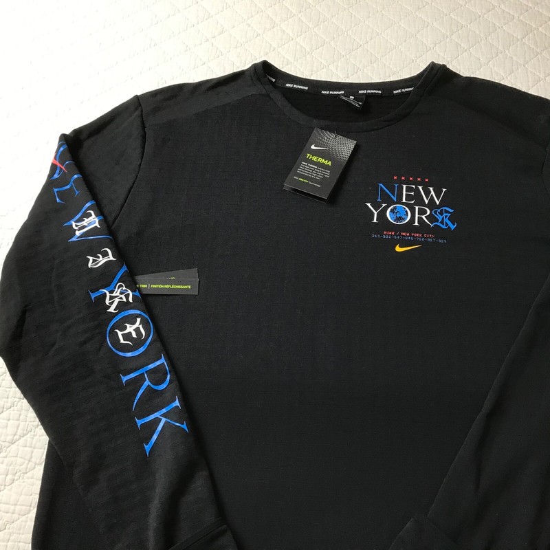 Nike Therma Sphere Running Shirt Men’s Element 3.0 NYC Top SZ XL CQ7820-010 NWT gallery